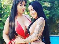 Suce la chatte délicieuse d’Angel Lima dans la baignoire dans un enregistrement porno lesbien