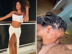 Vie privée délicieuse mulâtresse qui fait une fellation très humide