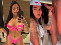 Delicious Donne une leçon de branlette dans la lingerie d’une infirmière