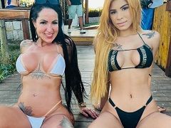 Rakel Silva et Elisa Sanches, 18 ans, baisent dans un délicieux sexe lesbien
