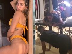 “Anitta se tatoue le cul et hurle de douleur.