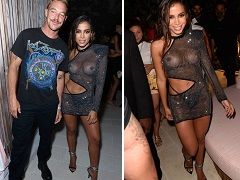 Anitta a montré sa poitrine lors de la soirée de lancement de son single “Girl from Rio” à Miami Beach.
