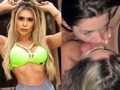 Suce son partenaire avec son amie Luiza dans un délicieux ménage à trois
