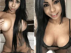 Aux seins énormes s’exhibe nue et fait l’amour avec un client dans une vidéo amateur
