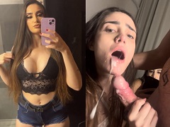 Gorgeant et jouant avec son amie