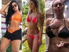 BBB19 : Hariany, Paula et Elana Trois filles délicieuses qui se baladent dans une fête en remuant leurs belles fesses