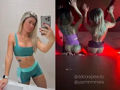 Deux femmes mariées ont perdu leur mari et sont allées baiser des amies dans la célèbre maison de la balançoire Glory Holly à São Paulo.