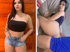 Lauren, une nouvelle fille plantureuse, se met à quatre pattes et prend son pied.