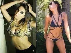 Anitta danse le funk avec ses fesses en bikini dans la maison de David Brazil pendant qu’il enregistre lui-même une vidéo.