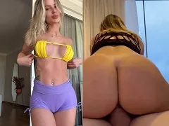 Une femme blonde et luxueuse de Curitiba est tombée sur le net en s’asseyant sur la bite d’un politicien marié.