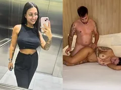 La nymphette de Blumenau se fait bronzer pour baiser le riche patron de son petit ami