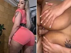 Blonde maquereau en sexe amateur donnant son trou du cul