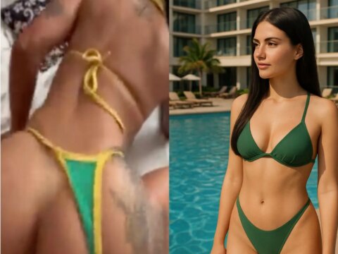 L’influenceuse carioca quitte la piscine pour la chambre d’hôtel avec son petit ami