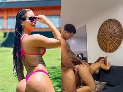 Un entraîneur personnel de Smartfit à Curitiba se met en ligne et donne sa chatte à une étudiante brune de 1,90 ans.