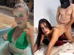 Une fille plantureuse de Belo Horizonte baise son amant masqué pour que son mari ne découvre pas qui est le talarico.